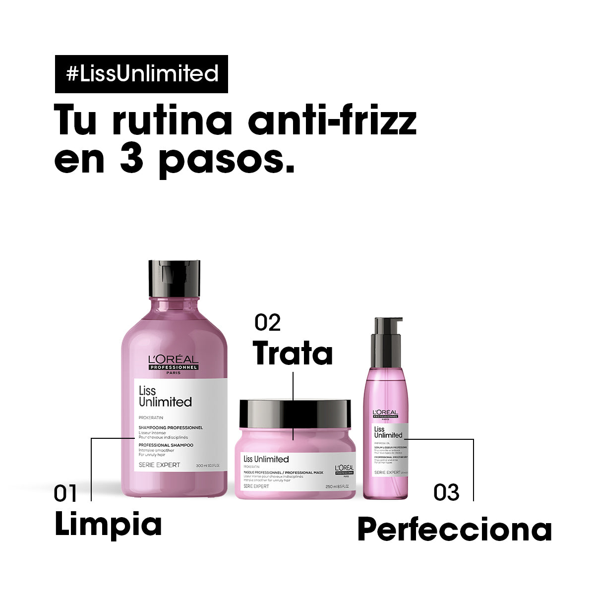 L'Oréal Professionnel Serie Expert Liss Unlimited Shampoo 300 ml