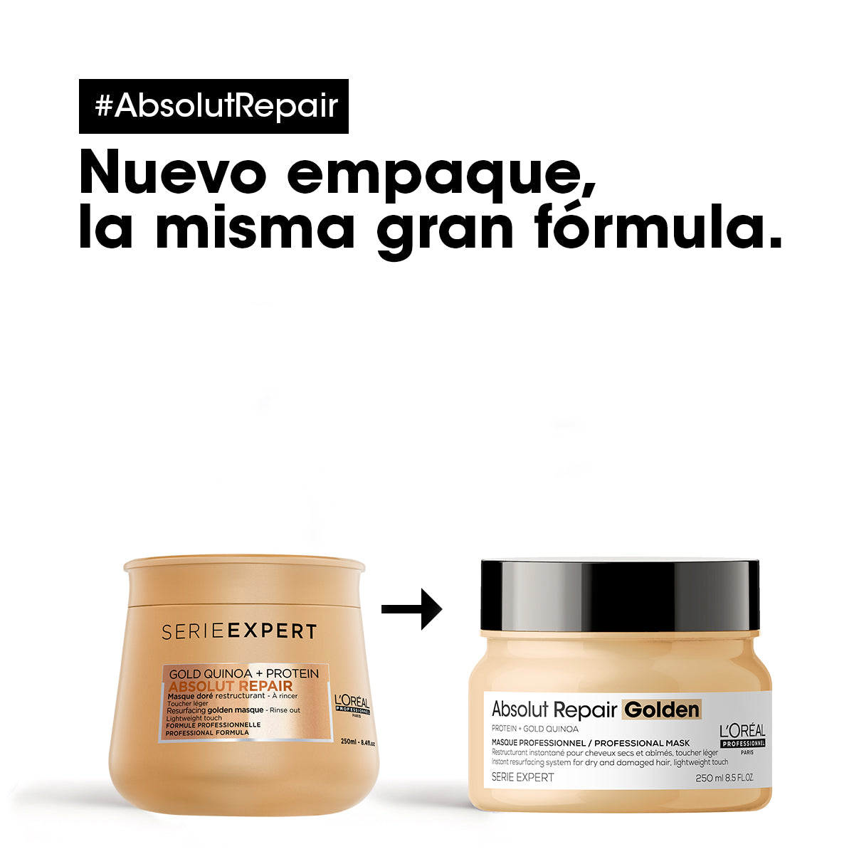 L'Oréal Professionnel Serie Expert Absolut Repair grold Quinoa Mascarilla 250 ml