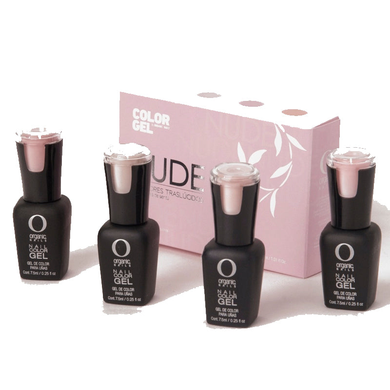 COLECCION COLOR GEL NUDE 4 PZAS 7.5 ML