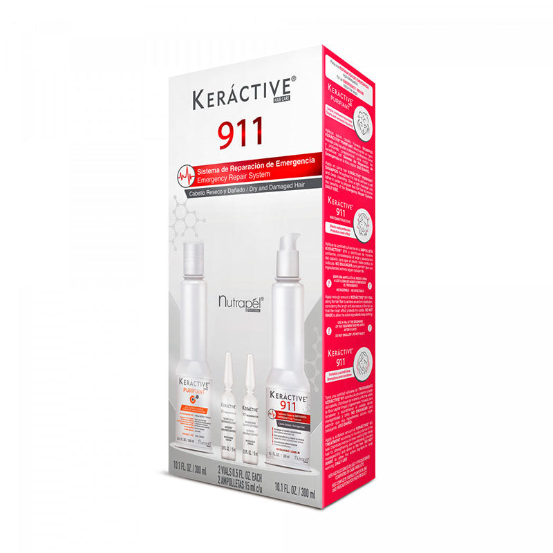 CUIDADO CAPILAR KERACTIVE 911 SISTEMA INTEGRAL 2X300ML