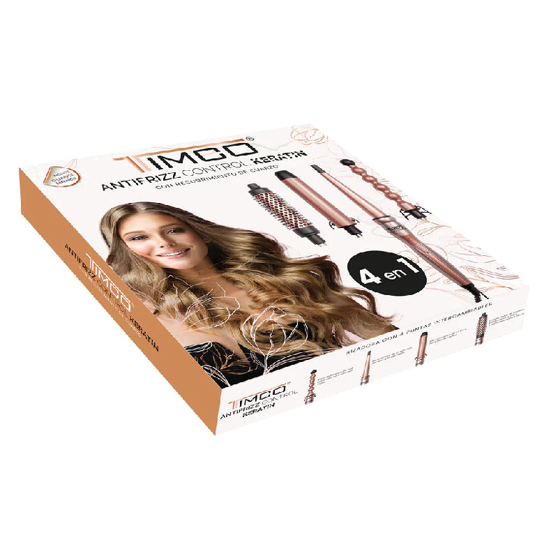 Timco Set Rizadoras Profesional 4 Piezas