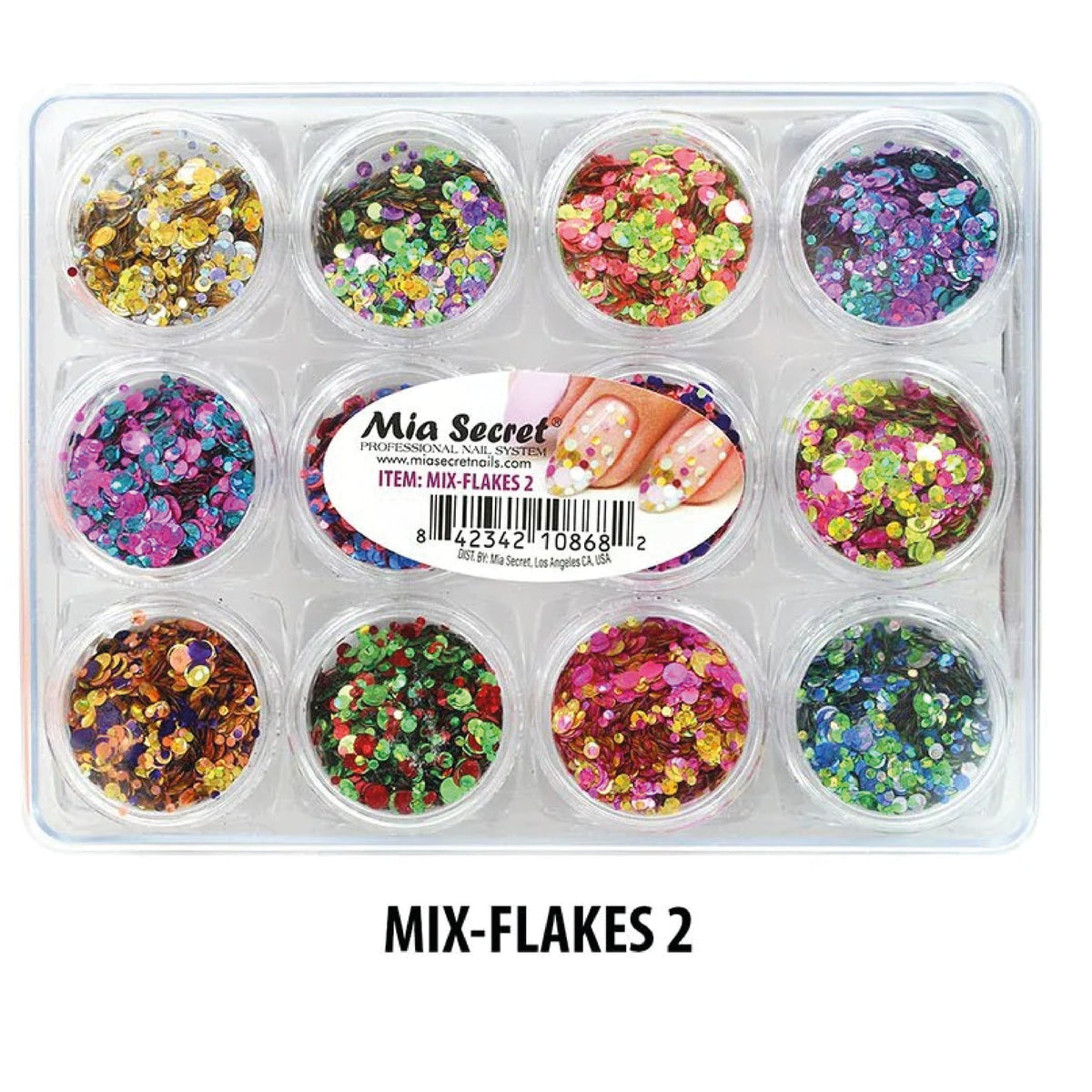 MIA SECRET DECORACION DE UÑAS MIX FLAKES 2