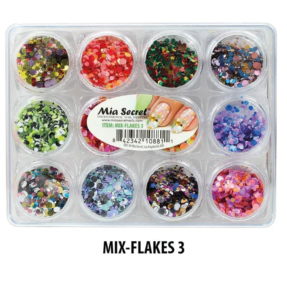 MIA SECRET DECORACION DE UÑAS MIX FLAKES 3