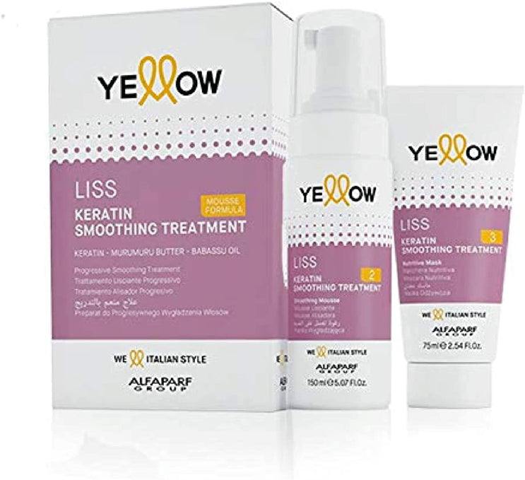 KIT YELLOW LISS KERATIN SMOOTHING TREATMENT 2 PZS - TRATAMIENTO ALACIANTE PROGRESIVO