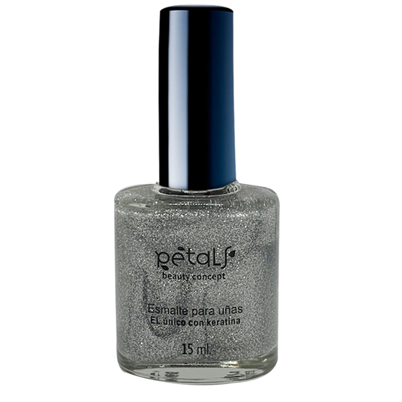 ESMALTE PARA UÑAS PETALS G56 GLITTER GRAY