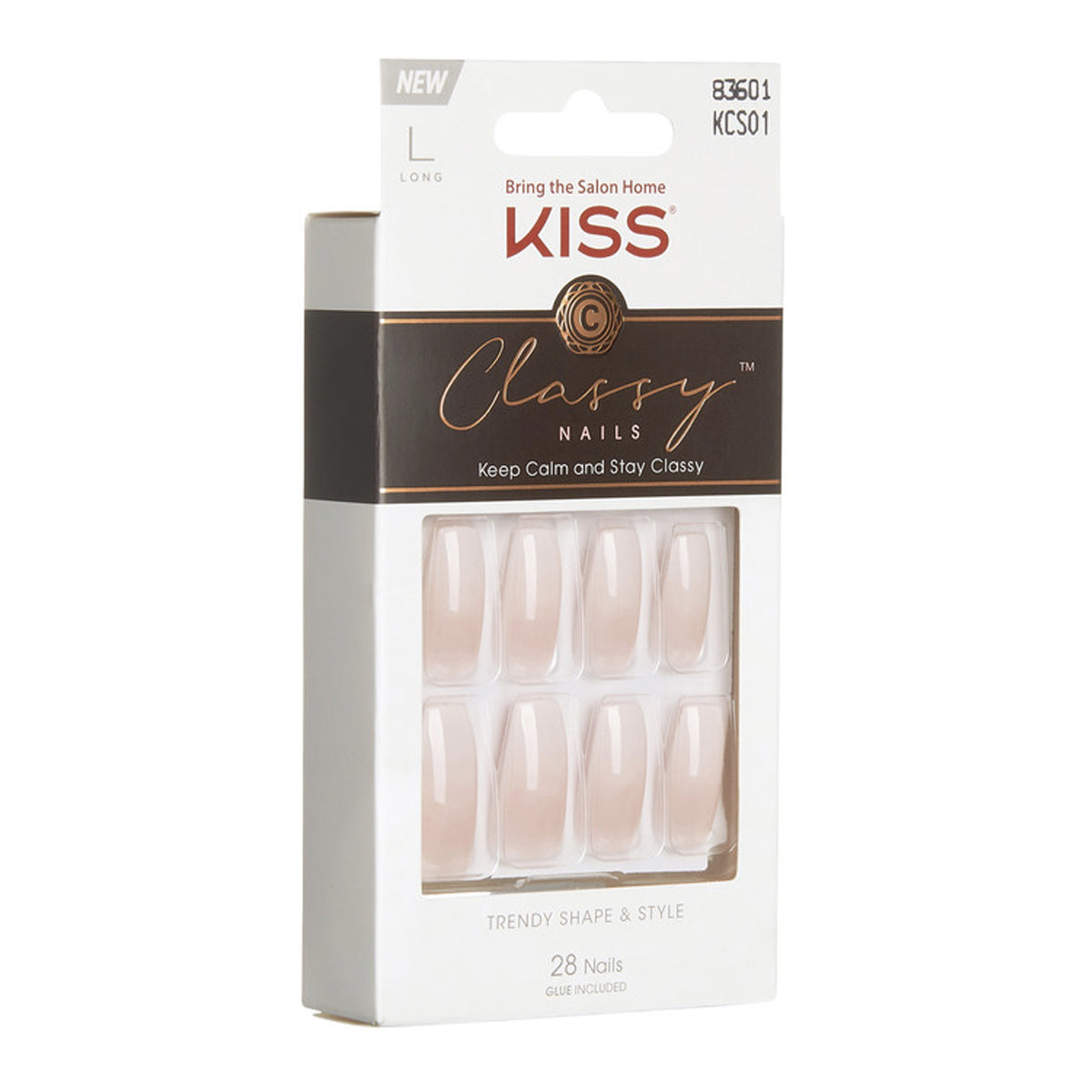 KISS UÑAS CLASSY LONG KCS01 IMPRESS