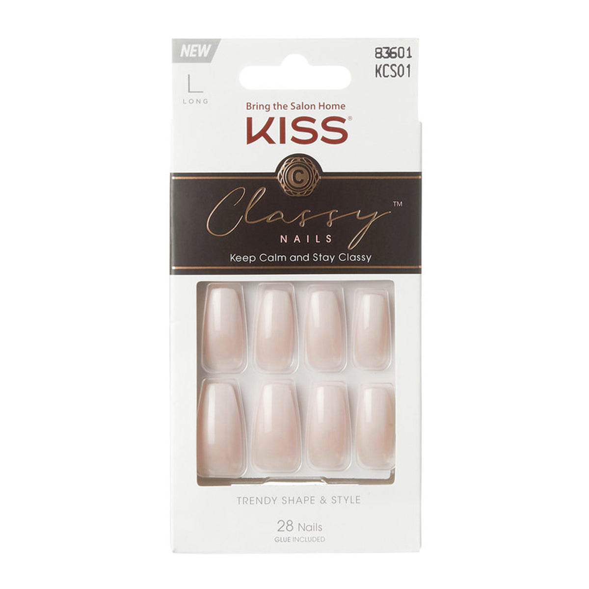 KISS UÑAS CLASSY LONG KCS01 IMPRESS