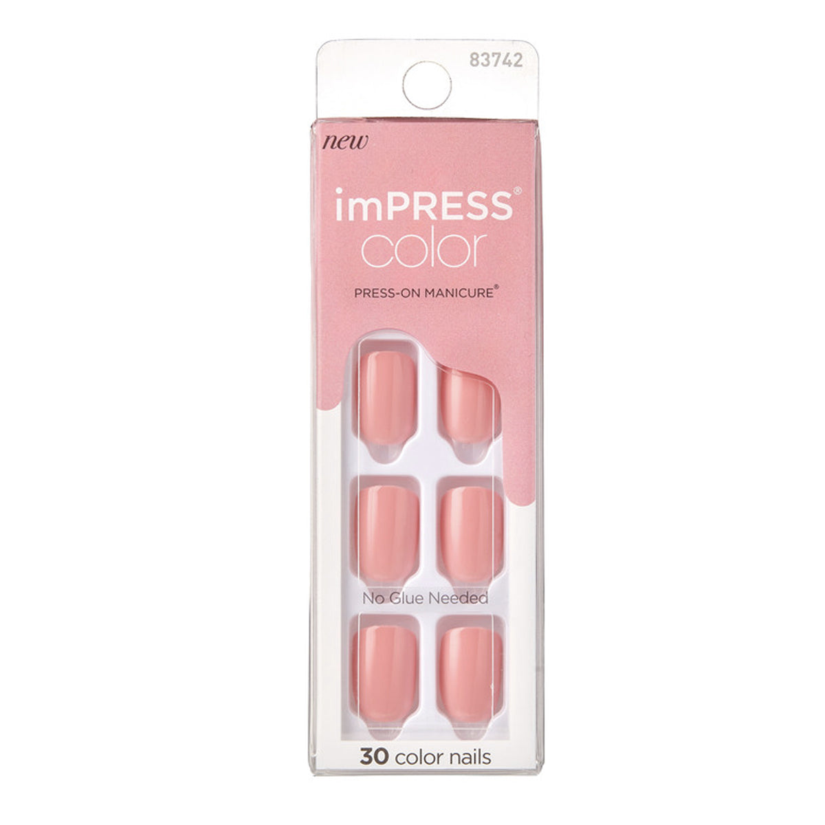 KISS UÑAS PRETTY PINK KIMC003 IMPRESS