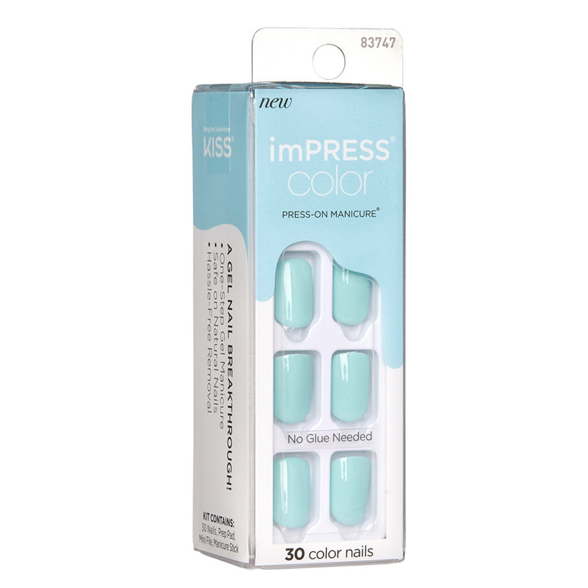 KISS UÑAS MINT TO BE KIMC008 IMPRESS