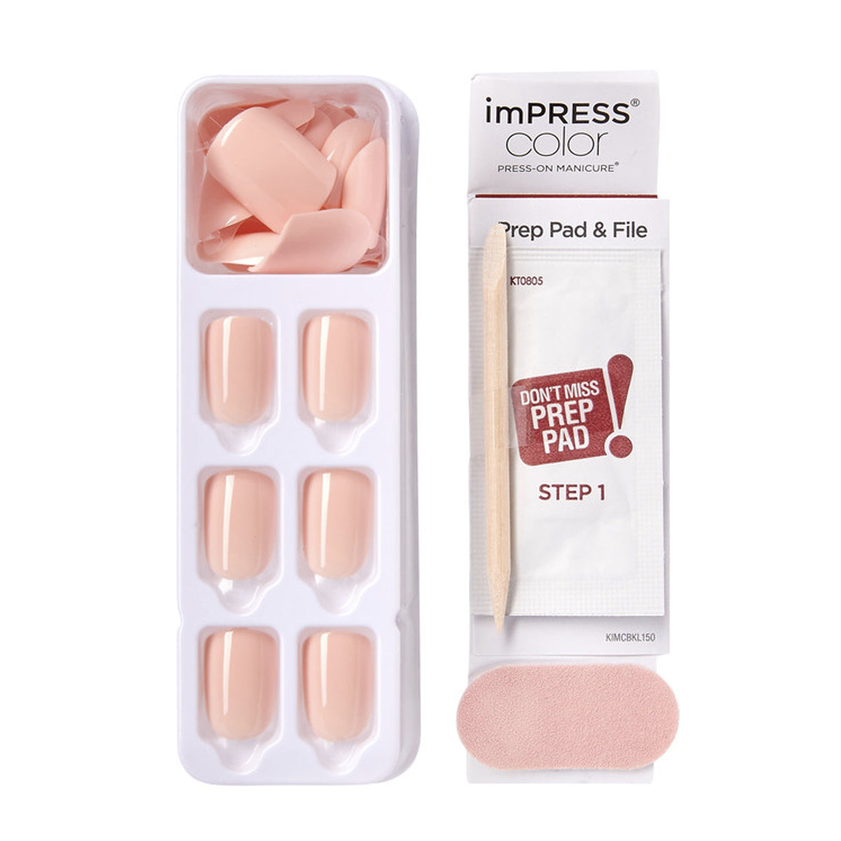 KISS UÑAS PEEVISH PINK KIMC009 IMPRESS