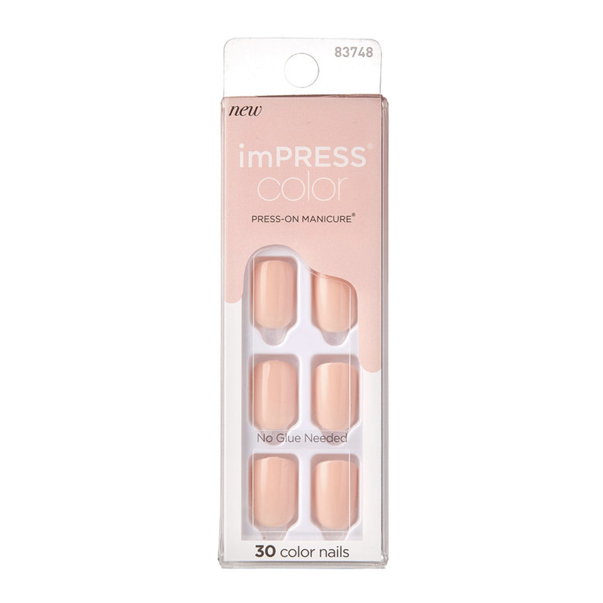 KISS UÑAS PEEVISH PINK KIMC009 IMPRESS