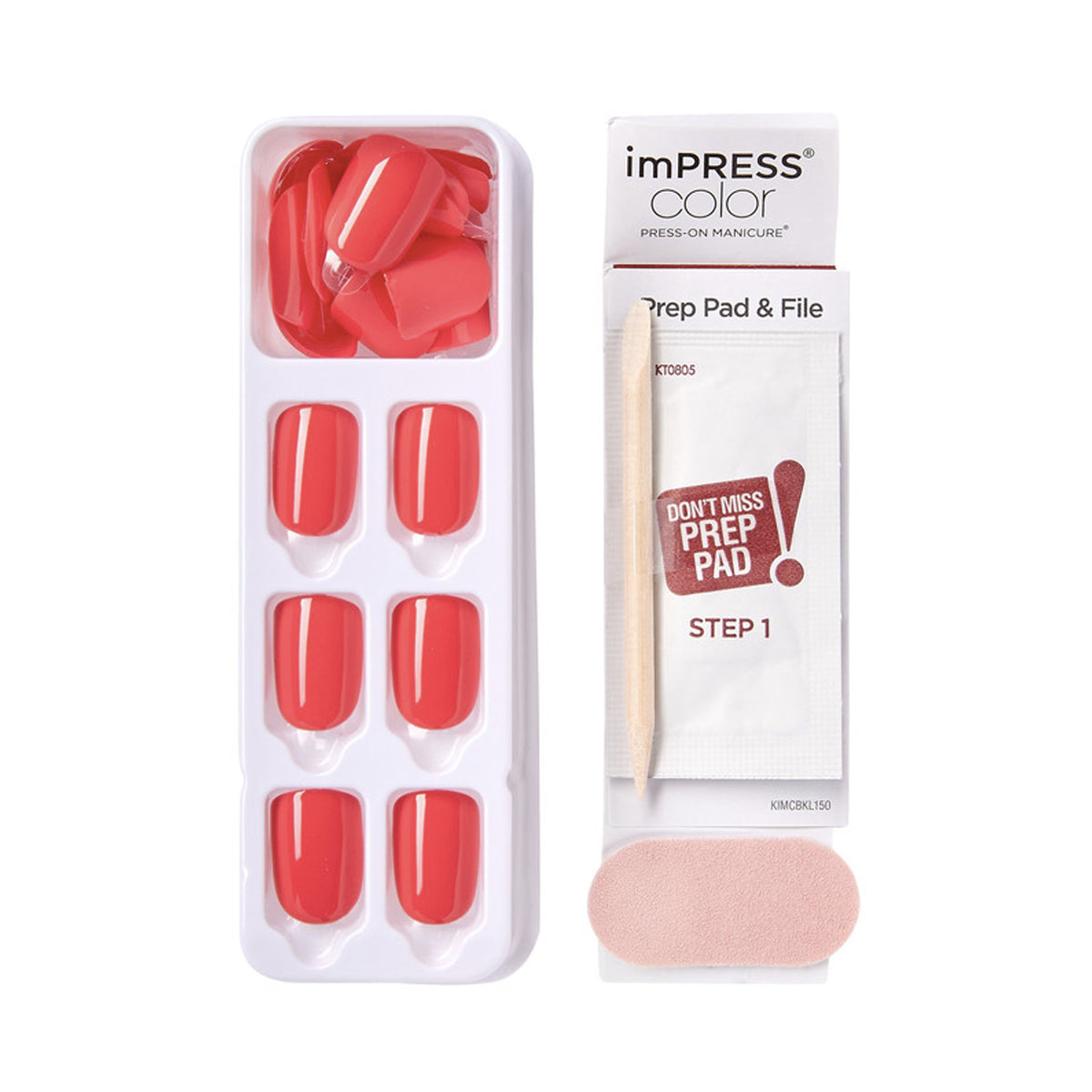 KISS UÑAS CORALLY CRAZY KIMC023 IMPRESS
