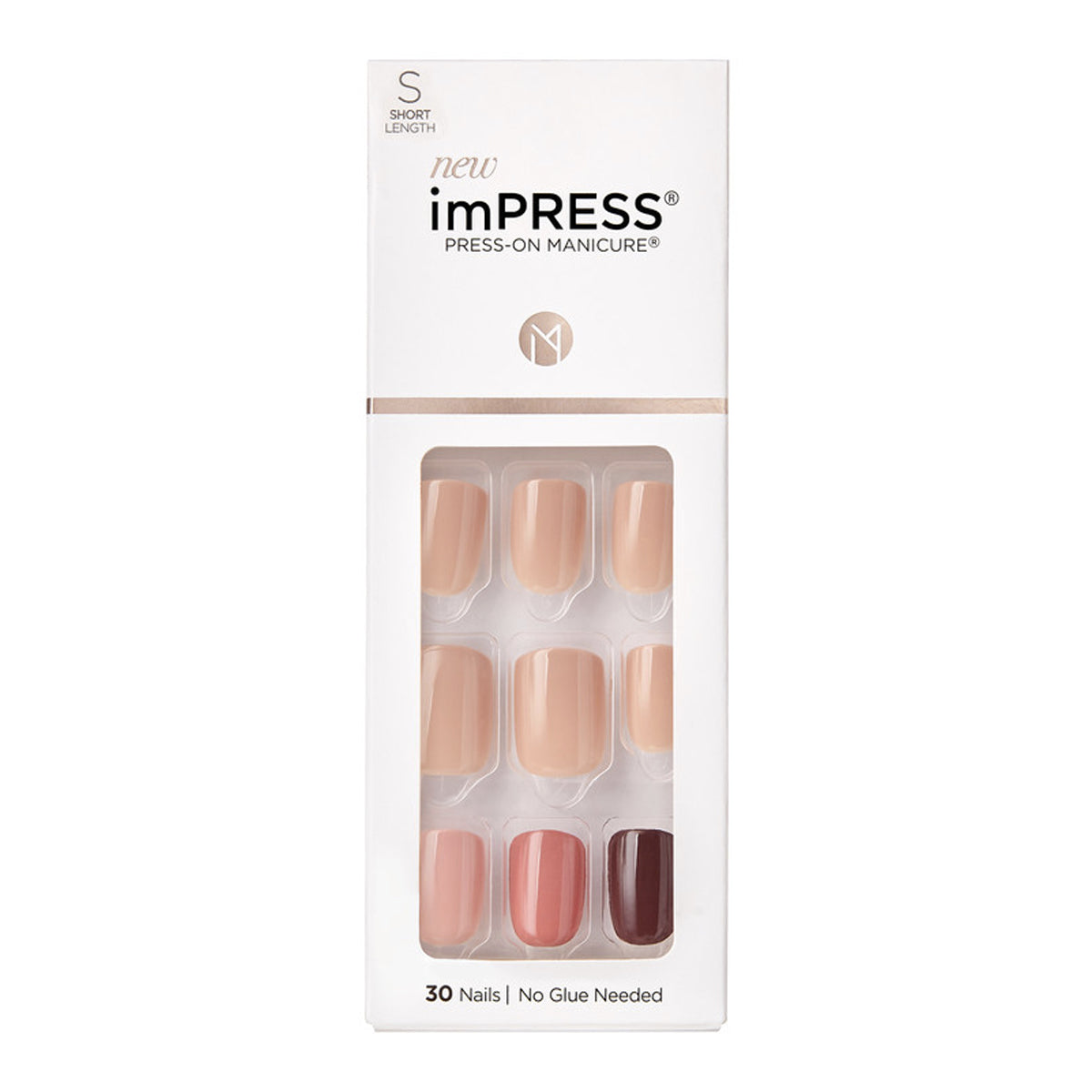 KISS UÑAS BEFORE SUNSET SHORT LENGTH KIM001 IMPRESS