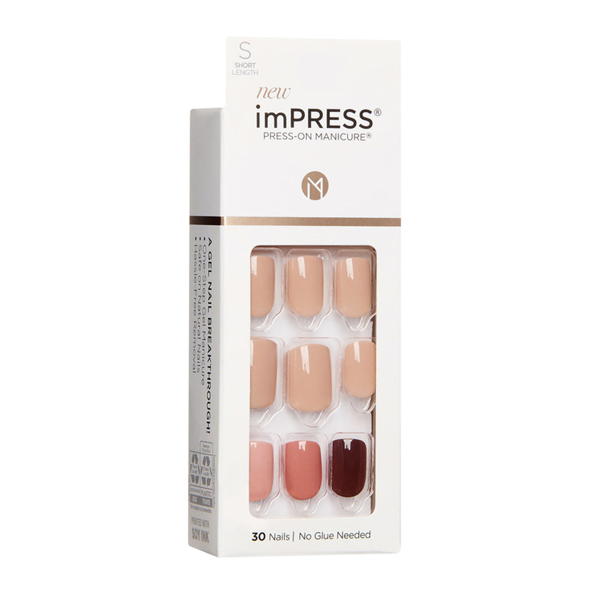 KISS UÑAS BEFORE SUNSET SHORT LENGTH KIM001 IMPRESS