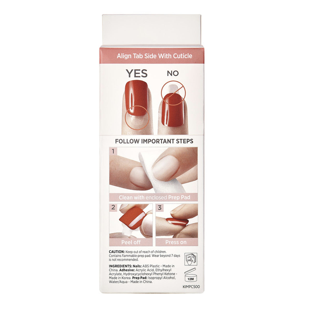 KISS UÑAS BEFORE SUNSET SHORT LENGTH KIM001 IMPRESS