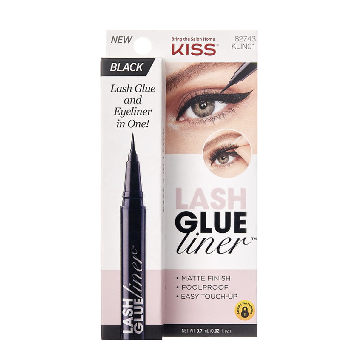 KISS Lash grlue Liner Negro