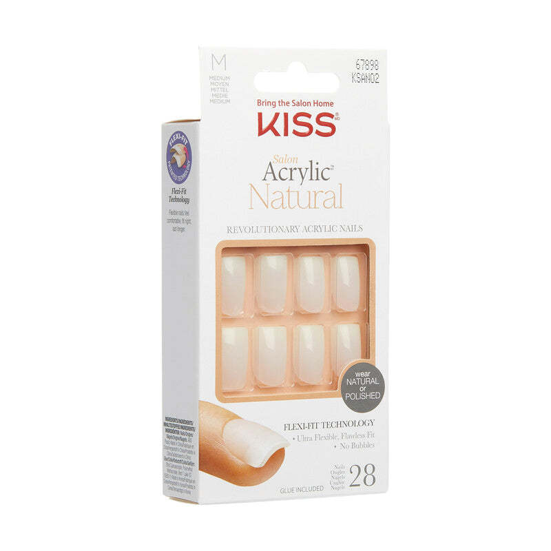 KISS Uñas Postizas Salon Acrylic Natural Nails Euphoria