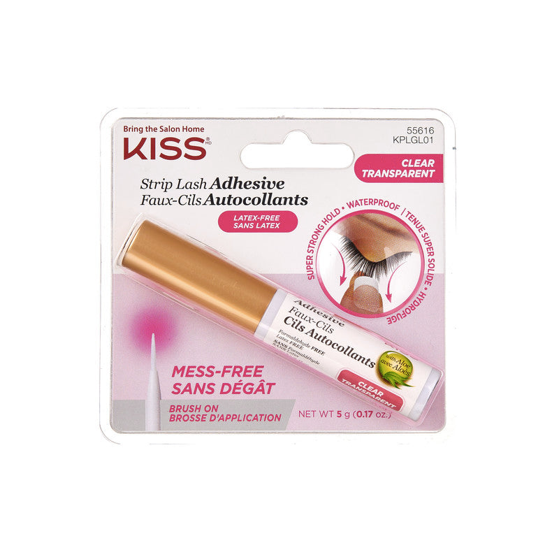 KISS ADHESIVE STRIP LASH CLEAR ALOE KPLGL01 5G
