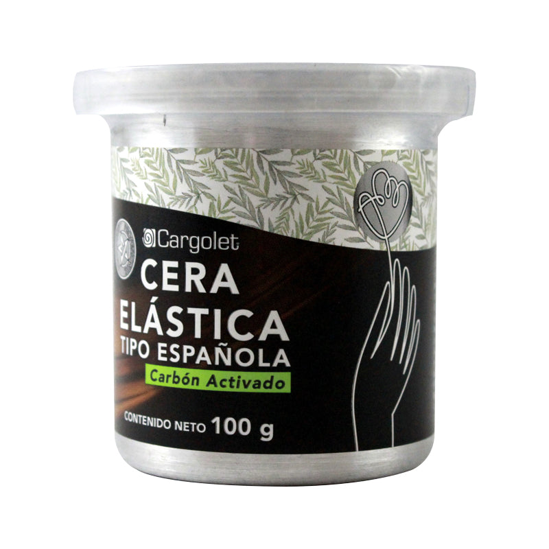 Cera Elastica Tipo Española con Carbón Activado 100 Gr