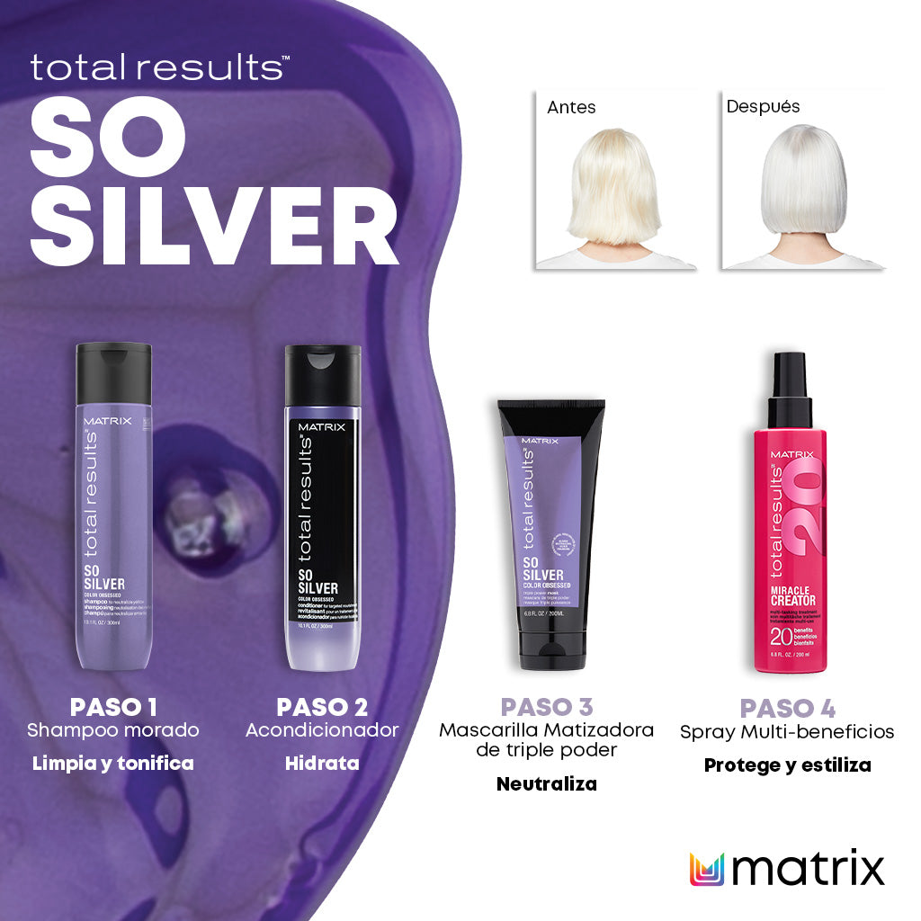 COLOR OBSESSED SO SILVER SHAMPOO 300 ML - TOTAL.R