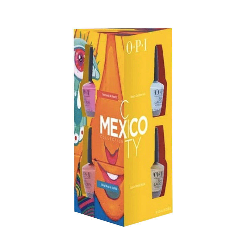 SET DE BARNICES PARA UÑAS NL OPI MINIS CDMX 4PZS