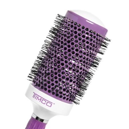 Timco Cepillo Cerámica Turmalina Redondo Morado 2" 1/2 CTM-3