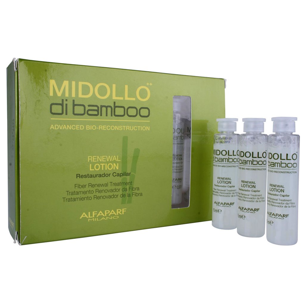 Caja De Ampolletas Midollo Di Bamboo Alfaparf 12 Pzs 13 Ml C/U